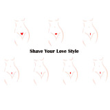 Bikini Trimmer Stencils Shaving Razor For Pubic Hair Shaver For Women