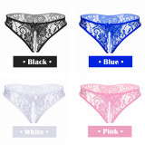 4 Colors Pack Sexy Lace Underwear Cute Breathable Floral Panties Perfect Gift For Ladies