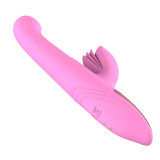 Automatic Licking Vibrator Thrusting Heating Dildo Waterproof Sex Toy For Women