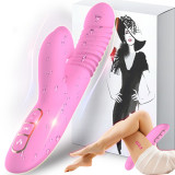 Women's Thrusting Vibrator Automatic Licking Clitoris Heating Dildo USB Rechargeable Waterproof Sex Toy Gift For Girlfriend