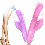 Women's Thrusting Vibrator Automatic Licking Clitoris Heating Dildo USB Rechargeable Waterproof Sex Toy Gift For Girlfriend