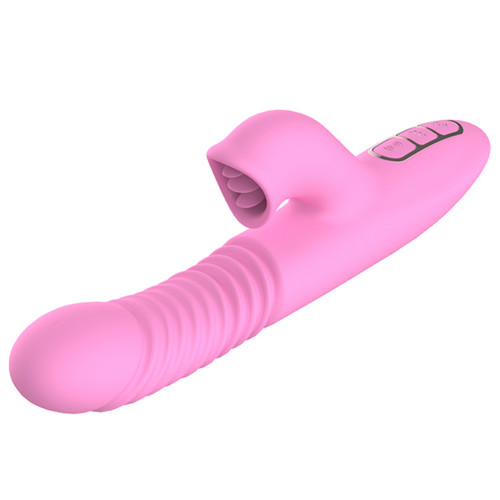US$ 29.86 - Women's Thrusting Vibrator Automatic Licking Clitoris Heating  Dildo USB Rechargeable Waterproof Adult Sex Toy Gift For Girlfriend -  m.runsone.com