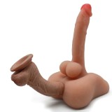 3D Realistic Liquid Dildo With Base Anal Tunnel Masturbator Love Doll Sex Toy For Women and Men