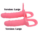 Strap On Penis Sleeves Large Cock Extender Silicone Condoms Delayed Ejaculation Ring Harness Sex Toys for Men