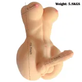 3D Silicone Realistic Big Breast Large Dildo Sex Love Doll Torso for Men Lesbian