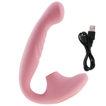 Automatic Sucking Vibrator Flexible Dildo Waterproof Rechargeable Sex Toy For Women