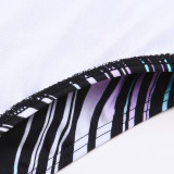 TAD Dark and Light Vertical Fun Stripes Racing Briefs Swimwear
