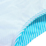 TAD Light Blue Stripes on White Sunga Swimwear