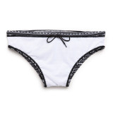 TAD Black and White Stripes and Shapes Racing Briefs Swimwear