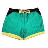 TAD Green on Yellow and Black Racing Performance Thirt Cut Swimwear