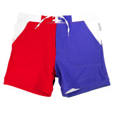 TAD Smooth Blue and Red Racing Performance Thirt Cut Swimwear