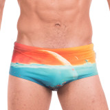 TAD Sunset Beach Blue and Orange 13cm Swimwear