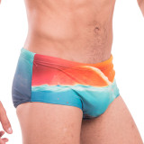 TAD Sunset Beach Blue and Orange 13cm Swimwear