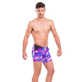 TAD Army Purple and Pink Racing Performance Thirt Cut Swimwear