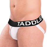 TAD Hardcore Color Solid White with Black Sexy Jocks Underwear Jockstraps Strings Backless Gay