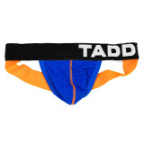 TAD Hardcore Color Solid Net Blue White on Black Sexy Jocks Underwear Jockstraps Strings Backless Gay