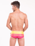 TAD Yellow and Pink Banana Swim Briefs Swimwear Gay