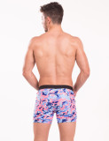TAD Army Pink and Blue Racing Performance Thirt Cut Swimwear