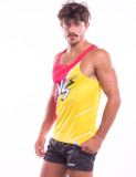 TAD VS Red and yellow Close Tank Top