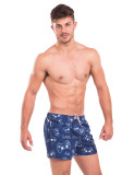 TAD Game Over Blue and White Beachwear Shorts Swimwear