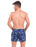 TAD Game Over Blue and White Beachwear Shorts Swimwear