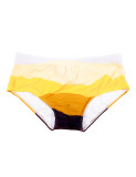 TAD Yellow Grid Swim Briefs Swimwear