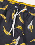 TAD Banana Black Yellow Beachwear Shorts Swimwear