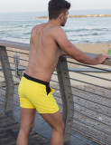 TAD Smooth Yellow and Black Racing Performance Thirt Cut Swimwear