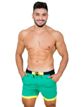 TAD Green on Yellow and Black Racing Performance Thirt Cut Swimwear