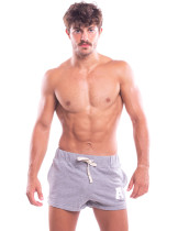 TAD A Gray Men Sport Running Shorts Cotton Gym Training Soft Boxer Trunk Sweatpants