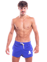 TAD A Blue Men Sport Running Shorts Cotton Gym Training Soft Boxer Trunk Sweatpants