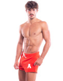 TAD A Red Men Sport Running Shorts Cotton Gym Training Soft Boxer Trunk Sweatpants
