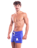 TAD A Blue Men Sport Running Shorts Cotton Gym Training Soft Boxer Trunk Sweatpants