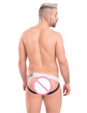 TAD Hardcore Color Solid White and Black Sexy Jocks Underwear Jockstraps Strings Backless Gay
