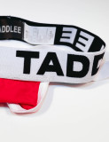 TAD Hardcore Color Solid Red on Black and White Sexy Jocks Underwear Jockstraps Strings Backless Gay