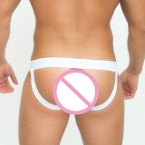 TAD Hardcore Color Solid White on White Sexy Jocks Underwear Jockstraps Strings Backless Gay