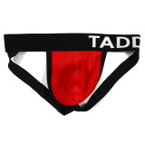 TAD Hardcore Color Solid Red on Black Sexy Jocks Underwear Jockstraps Strings Backless Gay
