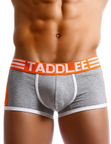TAD Gray Orange White Sexy Boxer Underwear