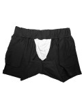 TAD A Black Men Sport Running Shorts Cotton Gym Training Soft Boxer Trunk Sweatpants
