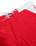 TAD Smooth Red and White Racing Performance Thirt Cut Swimwear