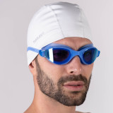 Taddlee Swimming Cap Men Pool PU Fabric Silicone Lycra Swim Hat Sports Waterproof Adult Swim Wear Accessories large size Outside