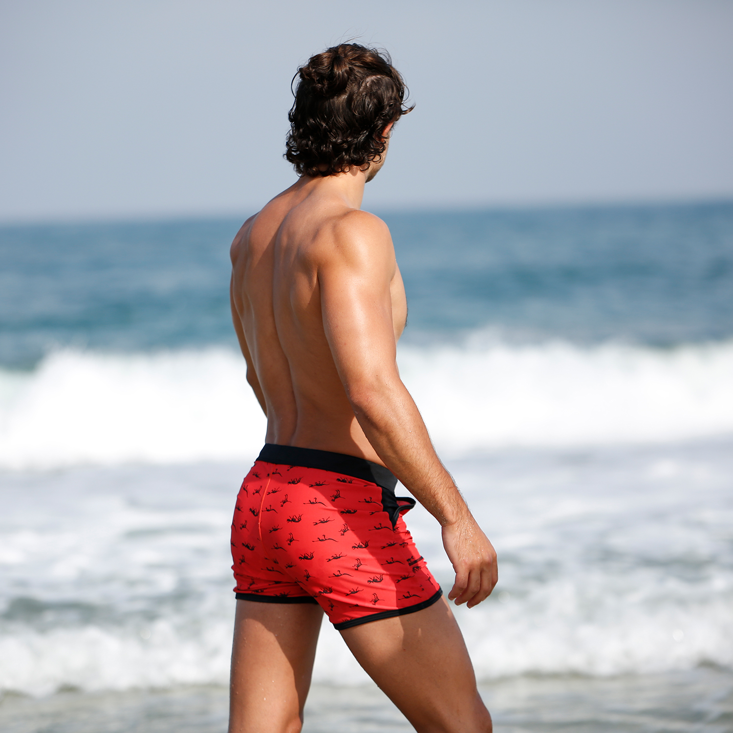 Mens square cut sales bathing suits