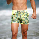 Taddlee Swimwear Men Swimsuits Swim Brief Bikini Square Cut Long Leg Boardshorts