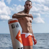 TAD Smooth Orange and White Racing Performance Thirt Cut Swimwear